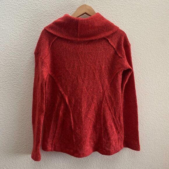 Sanctuary Knit Turtleneck Pullover Sweater Red Orange Small / Medium Anthro - Picture 3 of 3